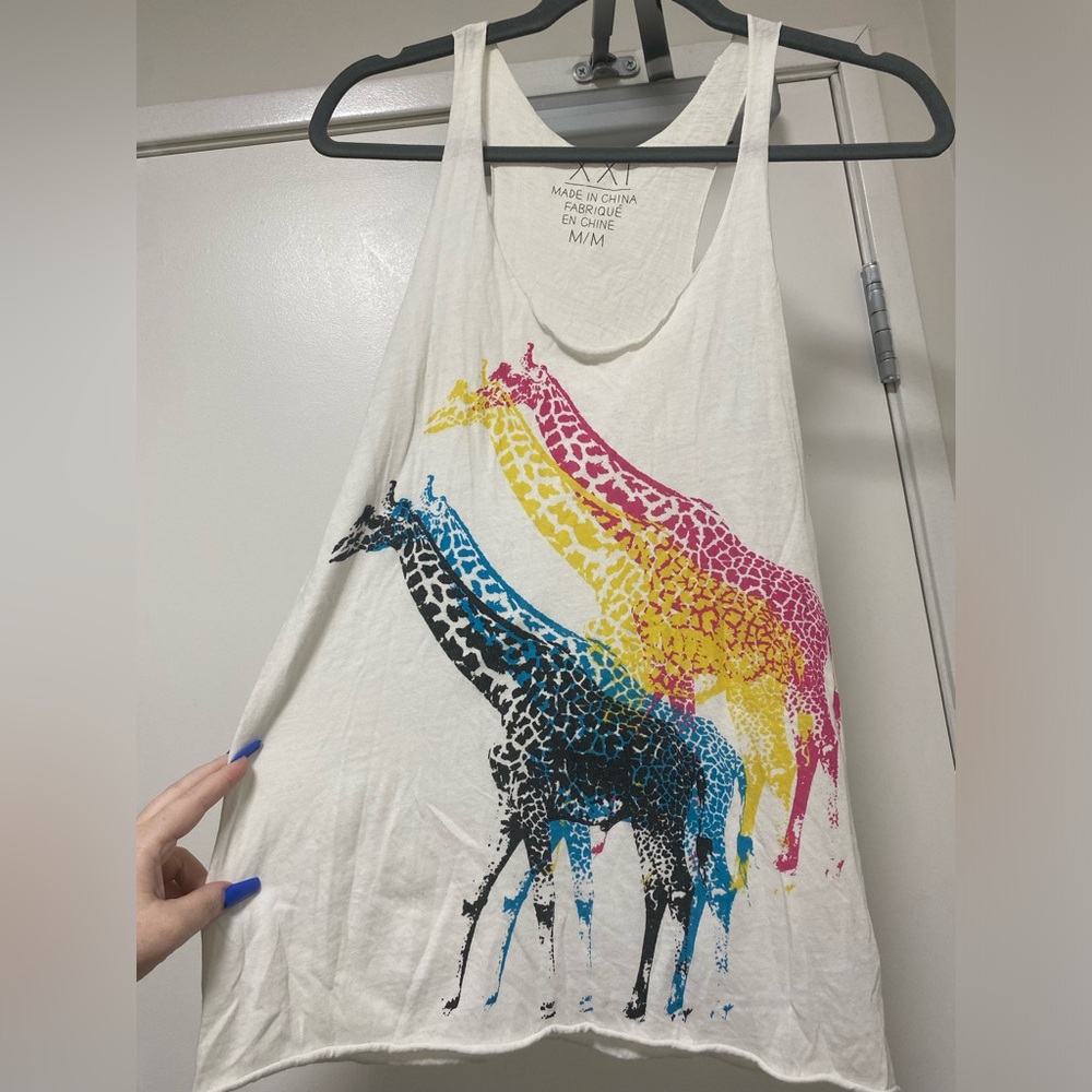 Forever 21 Giraffe Tank Top